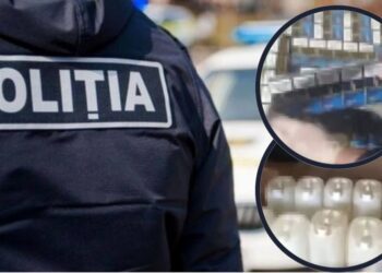 VIDEO // Contrabandă la Rîșcani: Sute de litri de alcool și mii de pachete de țigări, descoperite la un agent economic