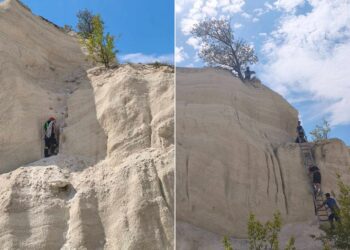 FOTO // Doi copii, salvați de pompieri în Edineț și Ungheni: unul, blocat pe o stâncă, altul, căzut într-o fântână de canalizare