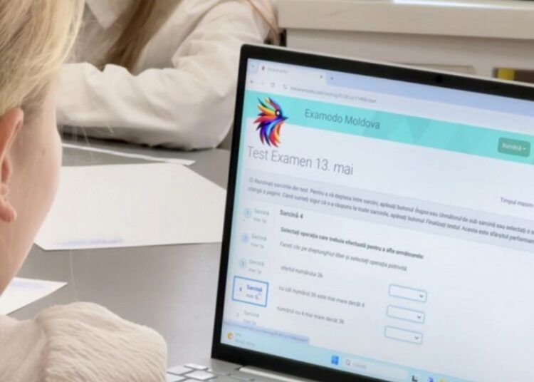 FOTO // Testarea digitală prinde contur. Câți elevi din țară au susținut testul la matematică în format digital