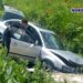 VIDEO // Grav accident în nordul țării. O mașină a ajuns într-un șanț de pe marginea drumului