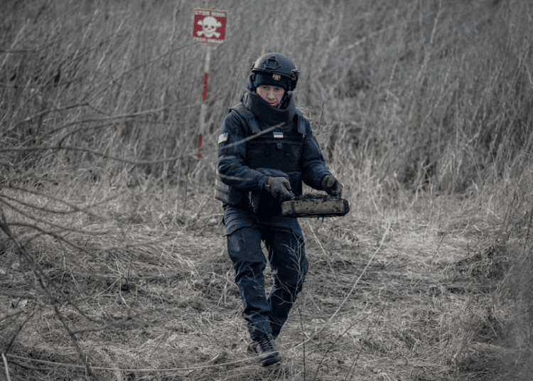 Ucraina şi-a deminat 20% din teritoriul afectat, anunţă premierul Denis Şmîhal