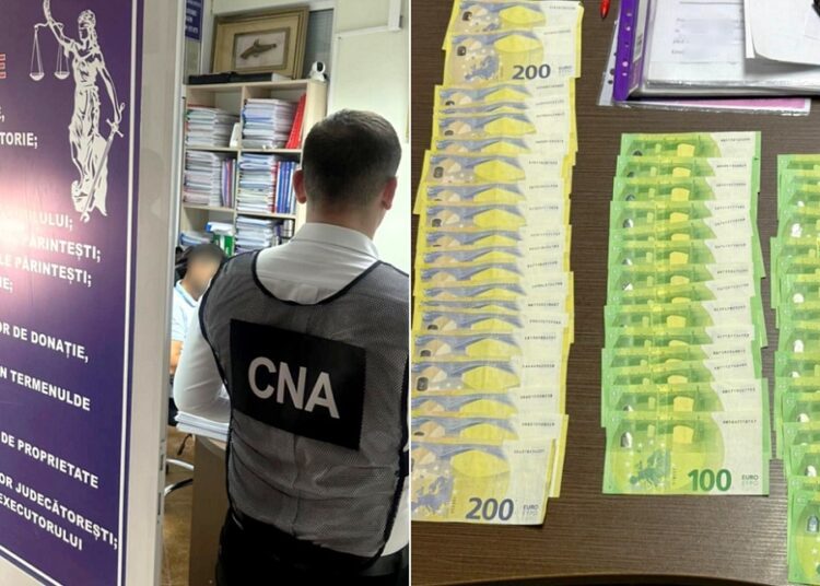 Un avocat, reținut în flagrant cu mită de 10 mii de euro. Ce promitea în schimbul banilor