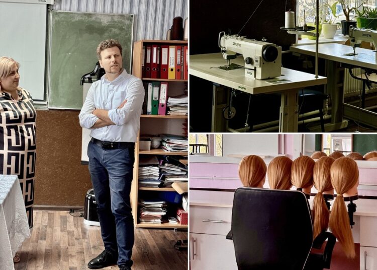 FOTO // Școala Profesională din Briceni, vizitată de ministrul Educației. Instituția duce lipsă de un autodrom