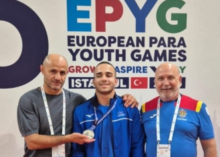 FOTO //  Judocanul Vadim Crețu aduce Moldovei prima medalie la Jocurile Europene Paralimpice de Tineret