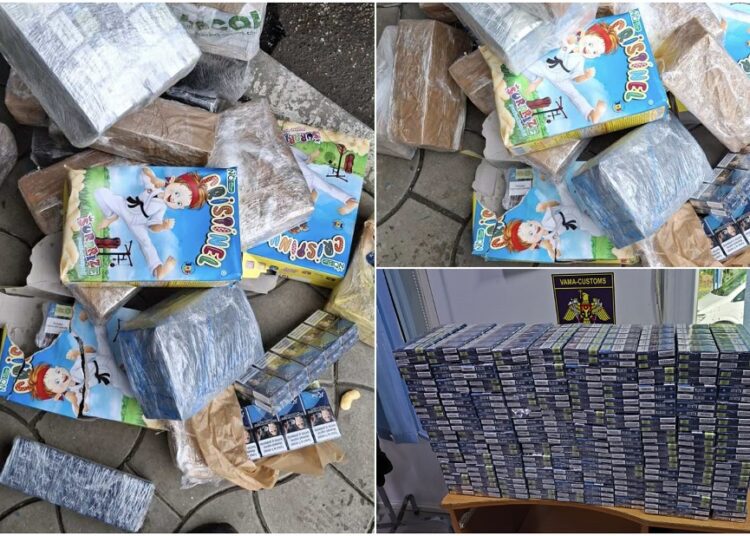 FOTO // Contrabandă în nordul țării. Peste 24 000 de țigarete, ascunse în cutii de bastonașe
