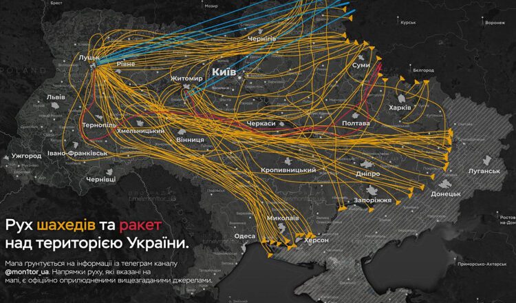 Cel mai mare atac al Rusiei asupra Ucrainei, de la începutul războiului: au fost lansate 741 de drone și rachete. Reacția lui Zelenski