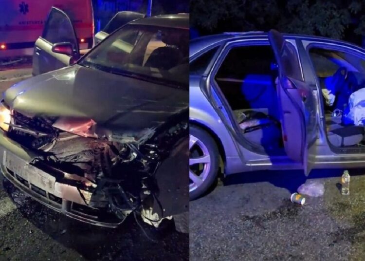 Un automobil și un autotractor s-au ciocnit la Rîșcani