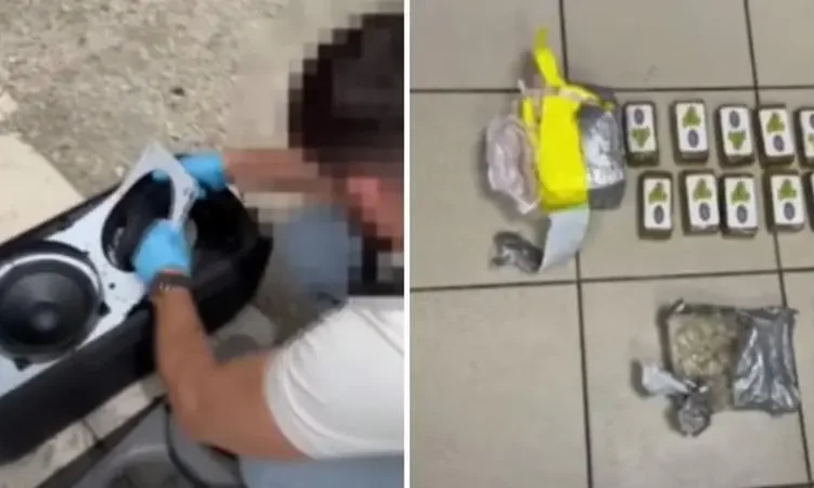 VIDEO // Boxă muzicală cu droguri în valoare de peste 2,5 milioane de lei, depistată de oamenii legii