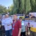 Protestatarii lui Șor au încercat să instaleze corturi, dar polițiștii le-au zădărnicit planurile