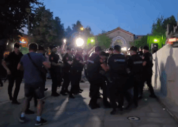 VIDEO// 69 de manifestanți ai lui Șor, duși la inspectoratul de poliție. Încălcările depistate la protestul de ieri