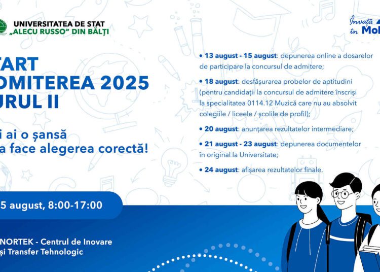 Mai ai o șansă! Turul II de admitere la USARB începe acum!