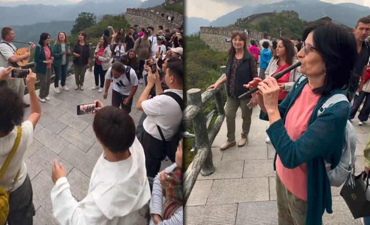 VIDEO // Surorile Osoianu au cântat pe Marele Zid Chinezesc