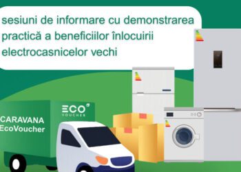 Caravana EcoVoucher pornește prin țară: „Ne dorim ca fiecare cetățean să înțeleagă că utilizarea aparatelor eficiente energetic înseamnă economii la bugetul familiei”