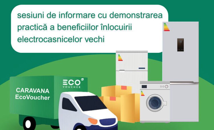 Caravana EcoVoucher pornește prin țară: „Ne dorim ca fiecare cetățean să înțeleagă că utilizarea aparatelor eficiente energetic înseamnă economii la bugetul familiei”