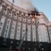 VIDEO // Clădirea Guvernului din Ucraina, avariată în urma bombardamentelor lansate de Rusia
