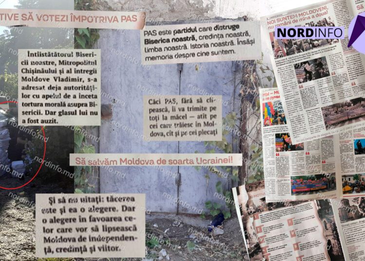 FOTO // EXCLUSIV: Un nou ziar propagandistic, pregătit pentru ajunul alegerilor, descoperit într-un garaj din Bălți. Nordinfo a intrat în posesia publicației anonime