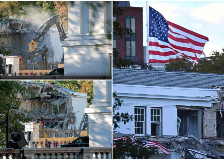 Donald Trump demolează o parte a Casei Albe pentru a-şi construi sala de bal