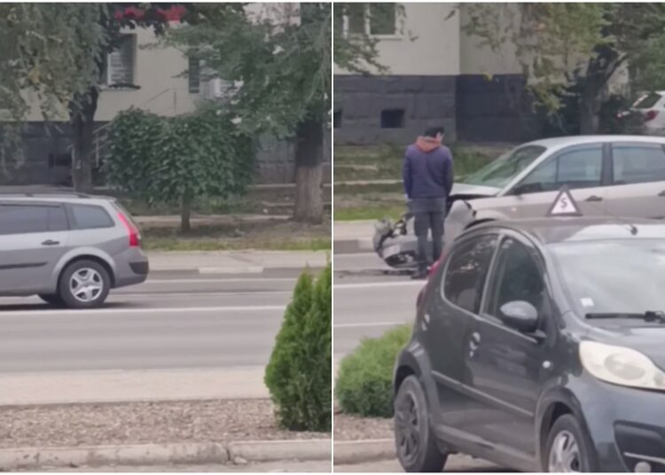 VIDEO // Accident matinal pe strada Ștefan cel Mare și Sfânt din Bălți