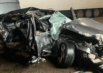 VIDEO // Grav accident la Ungheni. Șoferul unui BMW a murit pe loc, iar doi pasageri au ajuns la spital