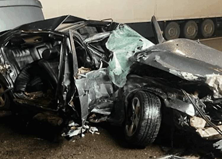 VIDEO // Grav accident la Ungheni. Șoferul unui BMW a murit pe loc, iar doi pasageri au ajuns la spital