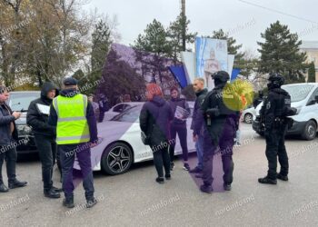 VIDEO // Noi detalii din cadrul reținerii în centrul orașului Bălți