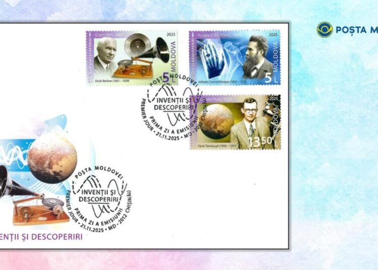 FOTO // „Poșta Moldovei” lansează o serie de mărci poștale dedicate marilor invenții