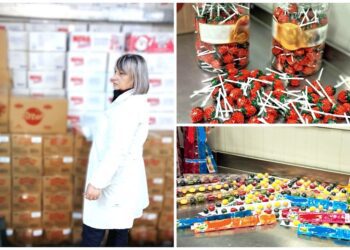 Bomboane cu dioxid de titanium, depistate de ANSA la frontiera de stat. Dulciurile urmau să ajungă pe rafturile mai multor magazine din țară
