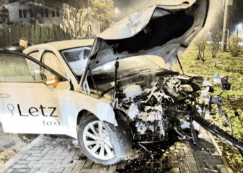 VIDEO // Grav accident în Chișinău. Două persoane au fost transportate la spital