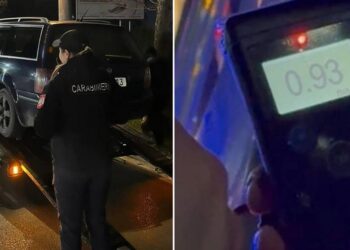 FOTO // Se deplasa haotic pe o stradă din Bălți. Un bărbat, tras pe dreapta după ce a urcat beat la volan