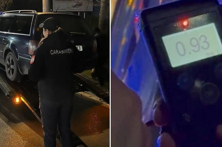 FOTO // Se deplasa haotic pe o stradă din Bălți. Un bărbat, tras pe dreapta după ce a urcat beat la volan