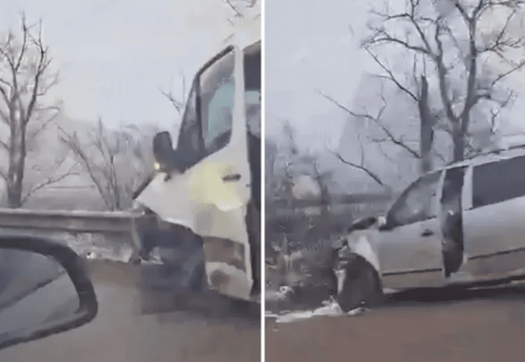 VIDEO // Patru persoane au avut nevoie de îngrijiri medicale în accidentul de la Sîngerei