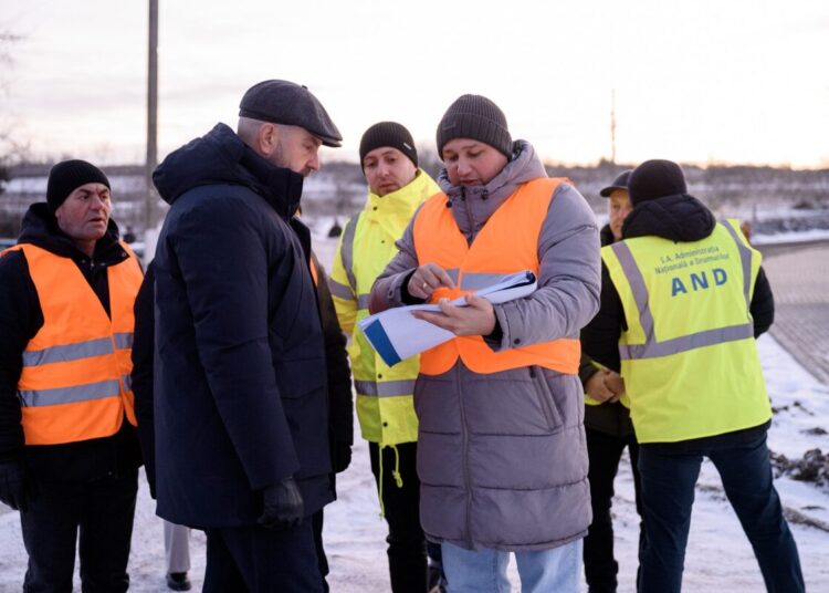 Sensul giratoriu de pe drumul republican R6 Chișinău–Orhei–Bălți, inspectat de Vladimir Bolea