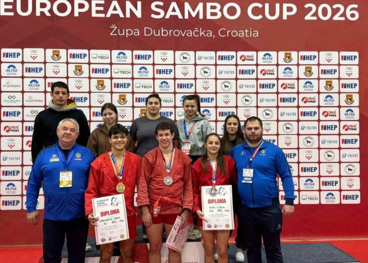 ФОТО // Спортсменка Ирина Флоря из Единца завоевала бронзовую медаль на Кубке Европы по самбо