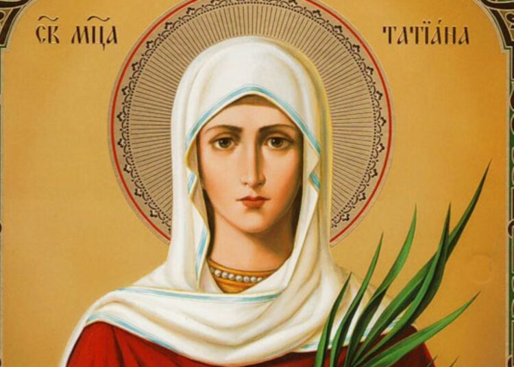 Sfânta Muceniță Tatiana, cinstită pe 25 ianuarie de creștinii ortodocși