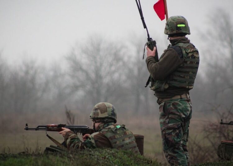 Primele trageri de luptă pe poligonul din Bălți, din acest an