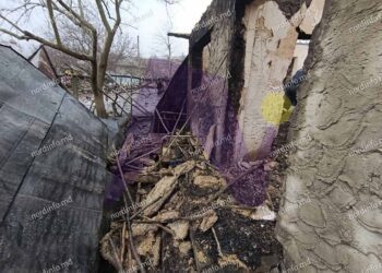 FOTO // Incendiu în raionul Sîngerei. Un bărbat de 58 de ani și-a pierdut viața