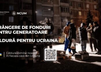 Strângere de fonduri pentru a cumpăra generatoare Ucrainei. În prima zi s-au colectat 64 de mii de lei