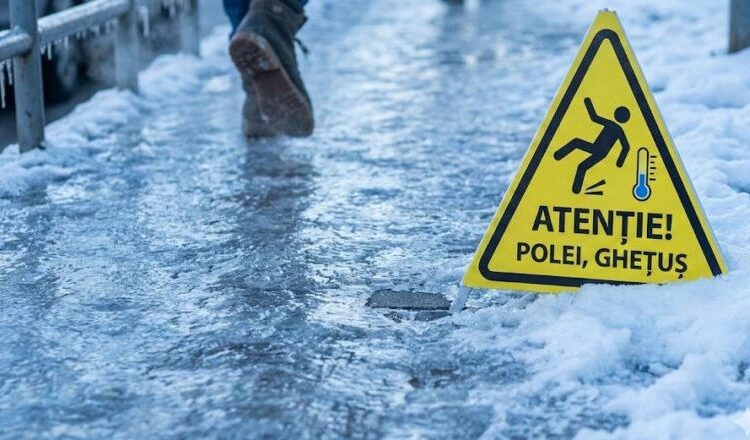 Atenție! Cod Galben de ghețuș prelungit până pe 9 februarie