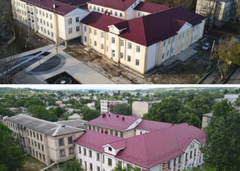 FOTO // Guvernul alocă 15,5 milioane de lei pentru lucrările finale de renovare și amenajare a Gimnaziul nr. 6 din Bălți