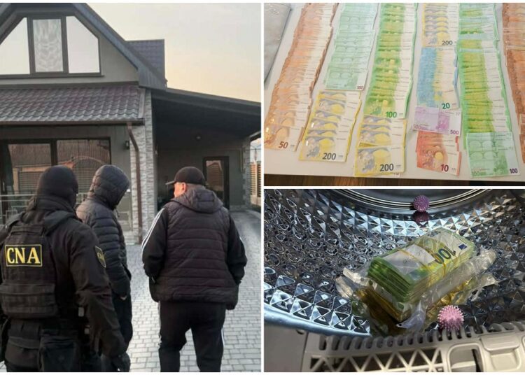 Mii de euro, ascunși într-o mașină de spălat haine. Erau taxă de „protecție” colectată de la transportatorii din nordul țării