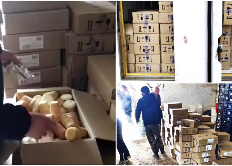 VIDEO // Peste 1,6 tone de înghețată de import, contaminată cu bacterii, nimicită de ANSA