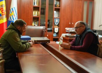 FOTO // Bălțiul nu mai trebuie să depindă de o singură sursă de apă. Hajder s-a întâlnit cu Petkov