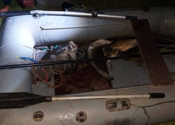 FOTO // Braconaj pe Nistru în raionul Florești: aproximativ 50 kg de pește capturat ilegal