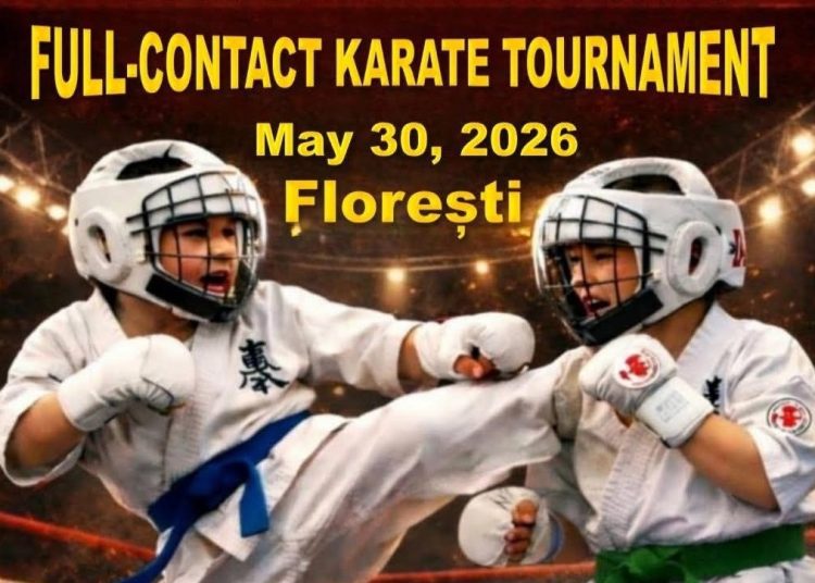 Turneu internațional de karate, organizat la Florești. Sportivi din cinci țări vor urca în ring