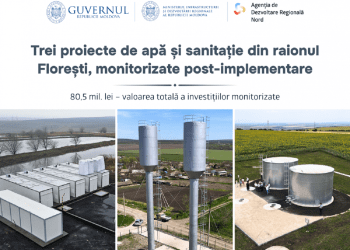 FOTO // ADR Nord monitorizează investițiile în apă și sanitație din raionul Florești