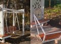 VIDEO // Vandalism la Edineț: un leagăn instalat recent în parc a fost deteriorat