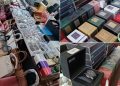 FOTO // Parfumuri, genți și ochelari fără acte, depistate la un agent economic din Edineț