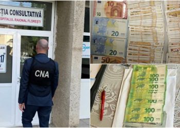 FOTO // Percheziții la Spitalul Raional Florești. Mai mulți angajați ai instituției medicale, suspectați de corupere pasivă și trafic de influență