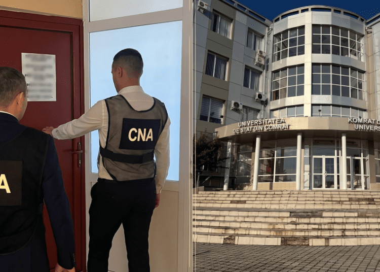 Doi decani ai universității din Comrat, reținuți de CNA pentru corupție. Rectorul instituției este cercetat în stare de libertate