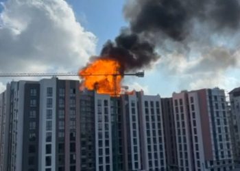 VIDEO // Explozie într-un bloc aflat în construcție la Durlești. Patru butelii de gaz au detonat